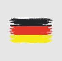 Bürste der deutschen Flagge. Nationalflagge vektor