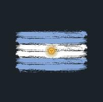 argentina flagga penseldrag. National flagga vektor