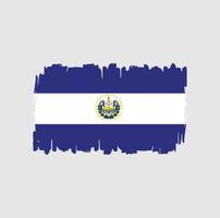 el salvador flagge pinselstriche. Nationalflagge vektor