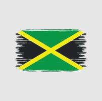 jamaica flaggborste. National flagga vektor