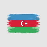 azerbajdzjans flagga borste. National flagga vektor