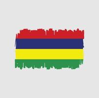 mauritius flagga penseldrag. National flagga vektor