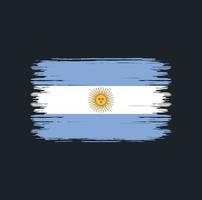 Bürste der argentinischen Flagge. Nationalflagge vektor