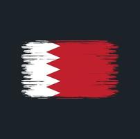 Bahrain flaggborste. National flagga vektor