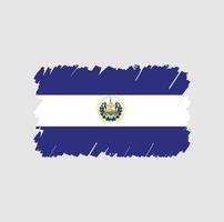 el salvador flag bürste vektor