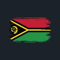 Bürste der Vanuatu-Flagge. Nationalflagge vektor