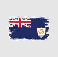 anguilla flagga borste. National flagga vektor