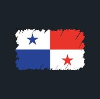 Panama-Flagge-Pinsel vektor