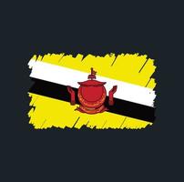 brunei flagga borste vektor