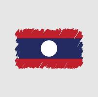 laos flagge bürste vektor