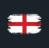 England-Flagge-Pinsel. Nationalflagge vektor