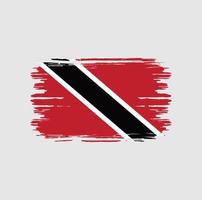 trinidad och tobago flagga borste. National flagga vektor