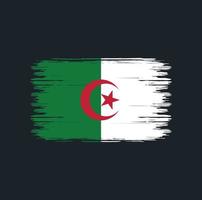 Algeriets flaggborste. National flagga vektor