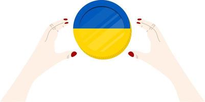 Flagge der Ukraine vektor