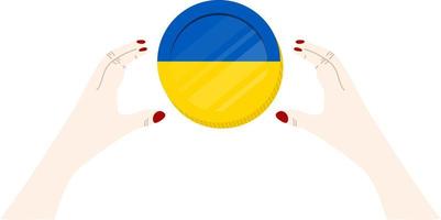 ukrainska flaggan vektor
