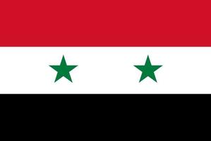 Syriens flagga vektor