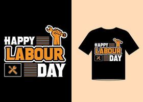 labor day t-shirt design vektor för 1 maj