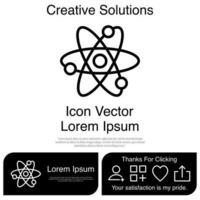 Atom-Icon-Vektor eps 10 vektor