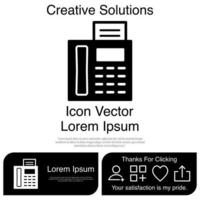 Fax-Icon-Vektor eps 10 vektor