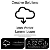 Cloud-Icon-Vektor eps 10 vektor