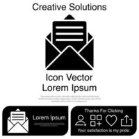 Briefumschlag-Icon-Vektor eps 10 vektor
