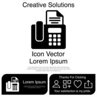 Fax-Icon-Vektor eps 10 vektor