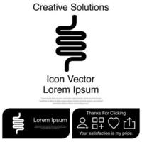 Darm-Icon-Vektor eps 10 vektor
