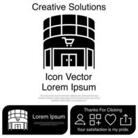 Kaufhaus-Icon-Vektor eps 10 vektor