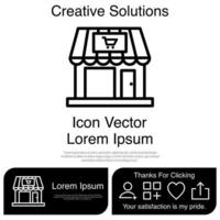 Kaufhaus-Icon-Vektor eps 10 vektor