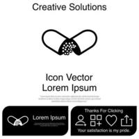 Kapsel-Icon-Vektor eps 10 vektor