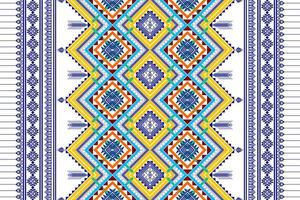 geometrisk etnisk mönsterdesign. Aztec tyg matta mandala prydnad chevron textil dekoration tapeter. tribal kalkon afrikansk indisk traditionell broderi bakgrund vektor