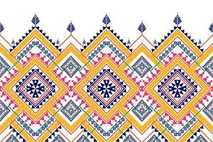 geometrisk etnisk sömlös design. Aztec tyg matta mandala prydnad chevron textil dekoration tapeter. tribal kalkon afrikansk indisk traditionell broderi prydnad bakgrund vektor