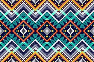 geometrisk etnisk sömlös design. Aztec tyg matta mandala prydnad chevron textil dekoration tapeter. tribal kalkon afrikansk indisk traditionell broderi vektor illustration bakgrund