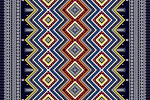geometrisches ethnisches nahtloses Musterdesign. aztekischer Stoff Teppich Mandala Ornament Chevron Textildekoration Tapete. Tribal Truthahn afrikanische indische traditionelle Stickerei Vektor Illustration Hintergrund