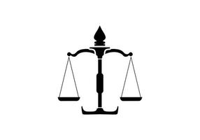 Logo-Design-Vorlage der Anwaltskanzlei vektor