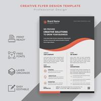 kreativa företagsföretag minimal flygblad malldesign vektor