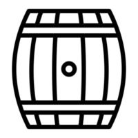 Barrel-Liniensymbol vektor