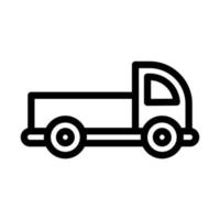 Pickup-Truck-Liniensymbol vektor