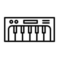 Symbol für die Klaviertastatur vektor