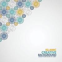 islamische verzierung des mosaiks für grußkartenhintergrundschablone vektor