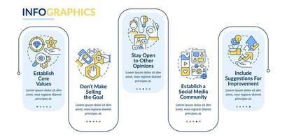 Erstellen Sie eine Infografik-Vorlage für ein Rechteck mit Geschäftstransparenz. Datenvisualisierung mit 5 Schritten. Info-Diagramm zur Prozesszeitachse. Workflow-Layout mit Liniensymbolen. lato-fett, normale Schriftarten verwendet vektor