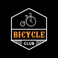 Cykelemblem och logotyp, bra för tryck vektor