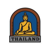 Land-Ausweis-Sammlungen, thailändisches Symbol des großen Landes vektor