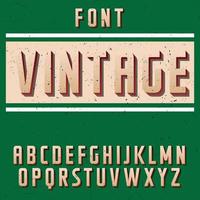 vintage label schriftart handgefertigte schriftart für jedes etikettendesign. vektor