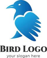 älskar fågel abstrakt kreativ logotyp mall vektor