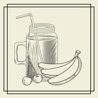 Frukt smoothie drink vektor