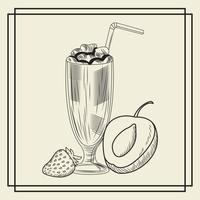 Frucht-Smoothie-Getränk vektor