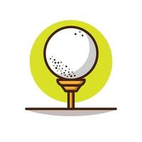 golfboll tecknade illustrationer vektor