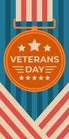 amerikanska veteraner dag bakgrund vektor