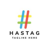 modernes hastag-logo-design vektor